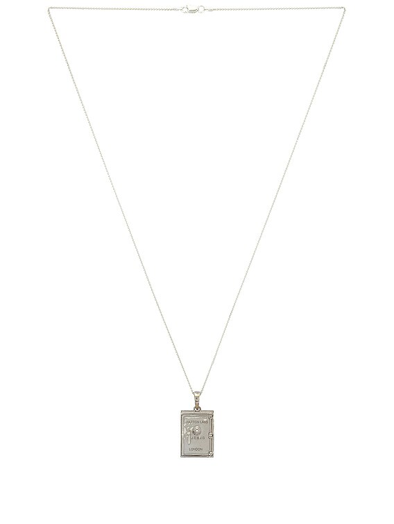 Hatton Labs Diamond Padlock Pendant Necklace Hatton Labs