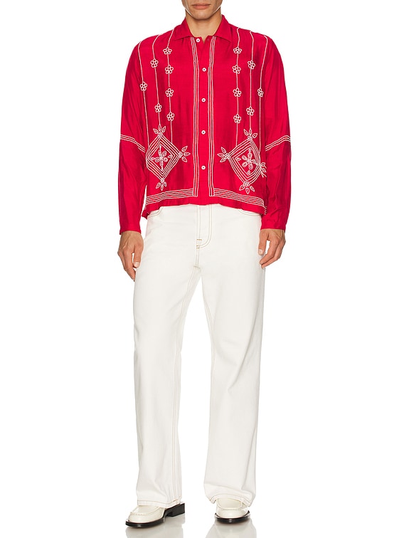 White Beadwork Shirt
