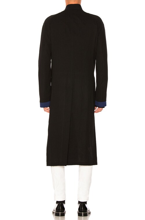 Haider Ackermann Raglan Coat in Black | FWRD