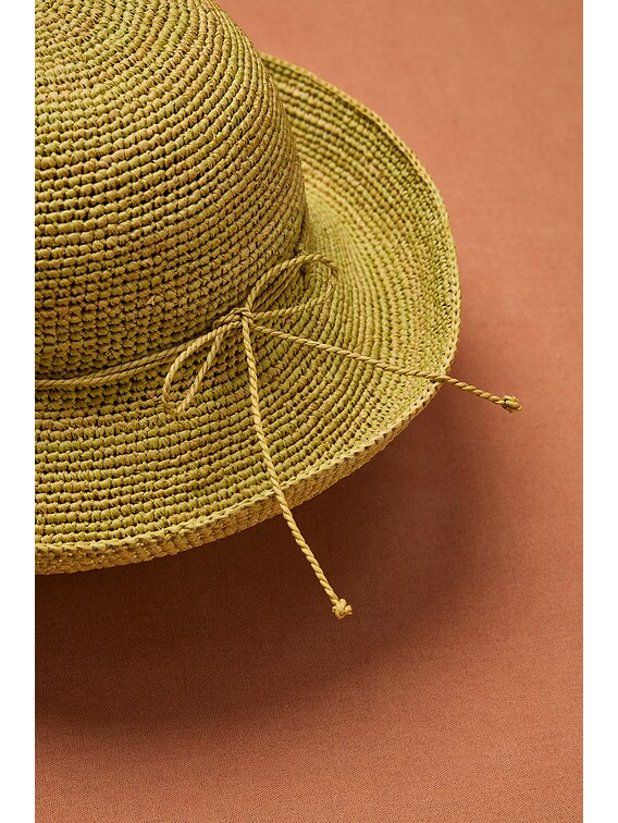 Helen Kaminski for FWRD Provence 10 Raffia Crochet Hat in  display picture 3