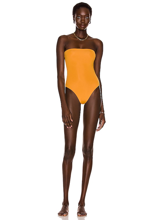 HAIGHT. Alice Swimsuit in Turmeric FWRD