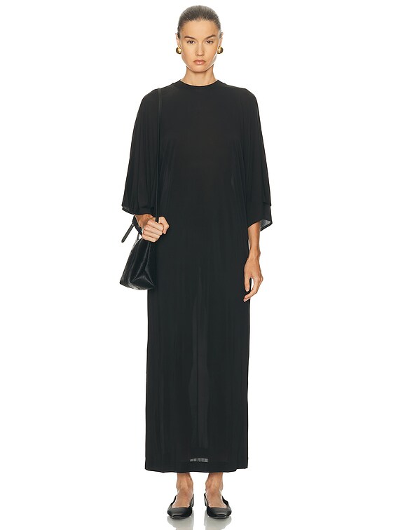 House of Dagmar Jersey Kimono Dress in Black | FWRD