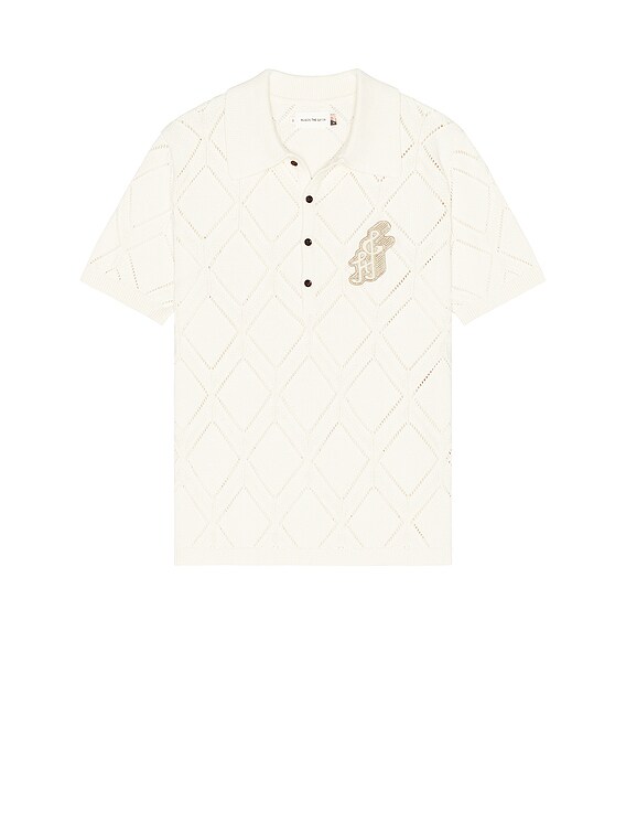 トップス TTT_MSW 23SS Diamond Knit Polo tttmsw 23ss diamond knit polo navy