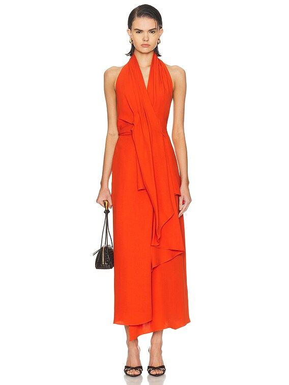 HEIRLOME Barbara Dress in Blood Orange | FWRD HEIRLOME Barbara Dress in Blood Orange | FWRD