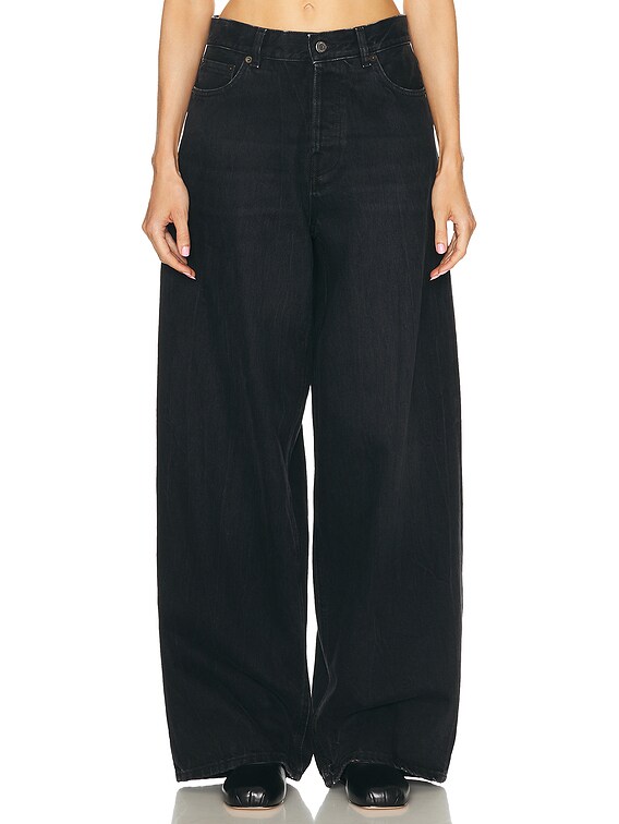 Haikure Bethany Wide Leg in Bassano Black | FWRD Haikure Bethany Wide Leg in Bassano Black | FWRD