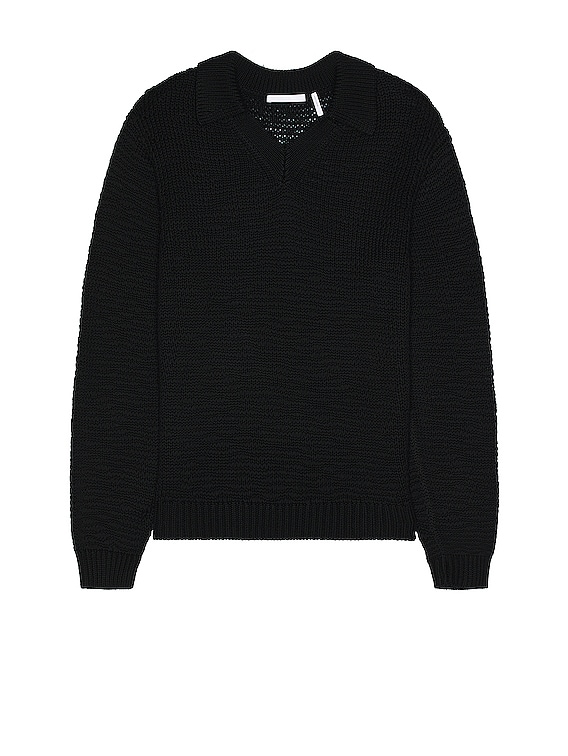 Helmut lang v top neck sweater