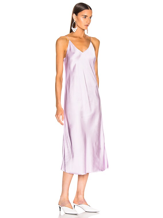 lavender slip dress