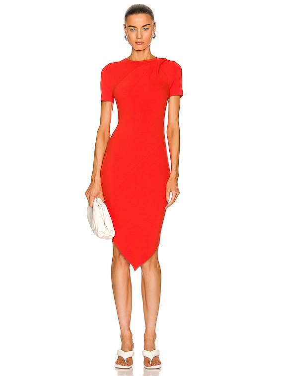 Helmut Lang Orange Dress