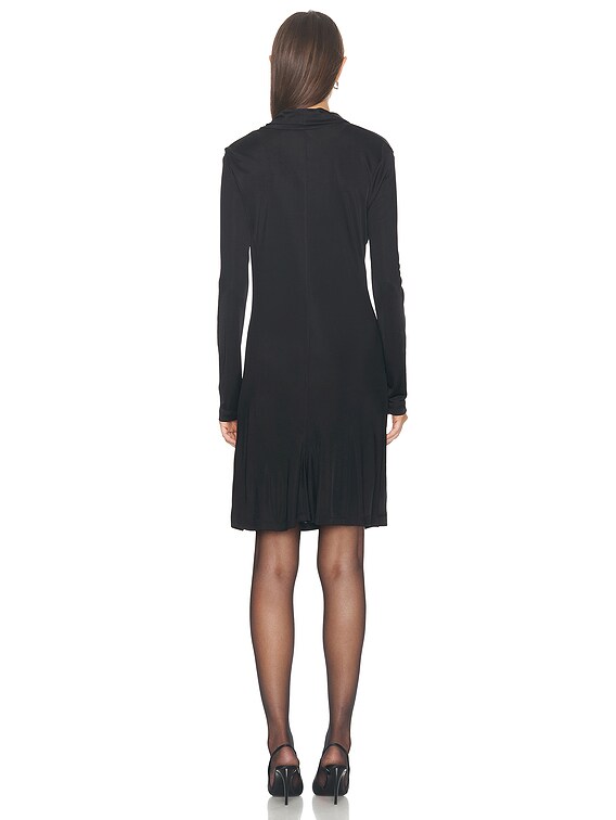 Helmut Lang Cowl Neck Dress in Black | FWRD