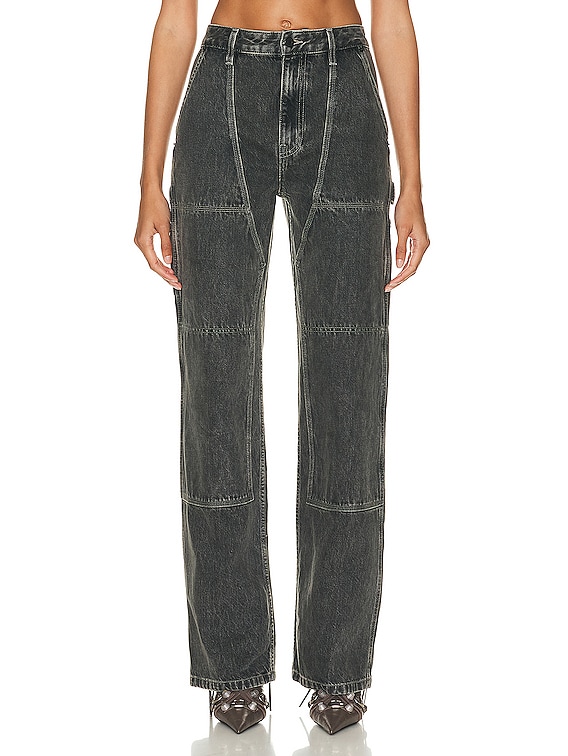 WOMEN'S CARPENTER JEANS WASHED CHARCOAL