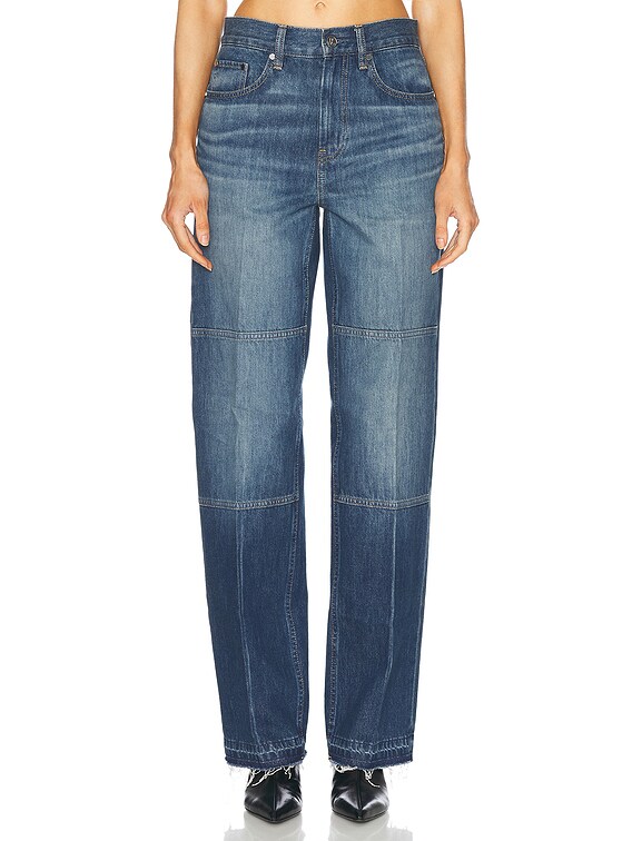 High Waisted Straight Leg
