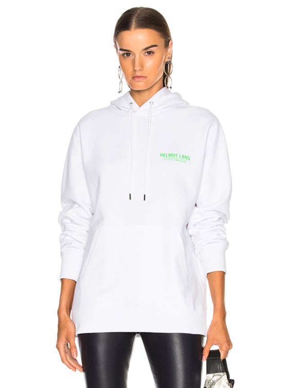 white helmut lang hoodie