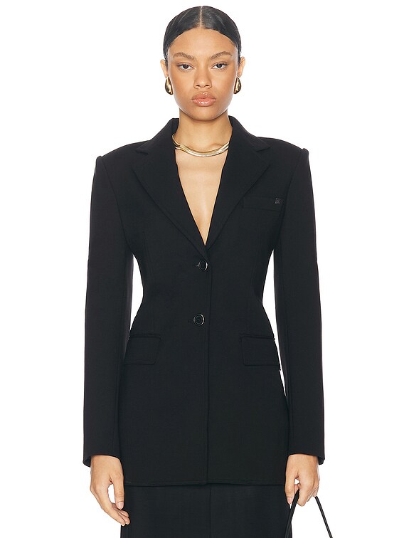 HELMUT LANG lether tailored jacket