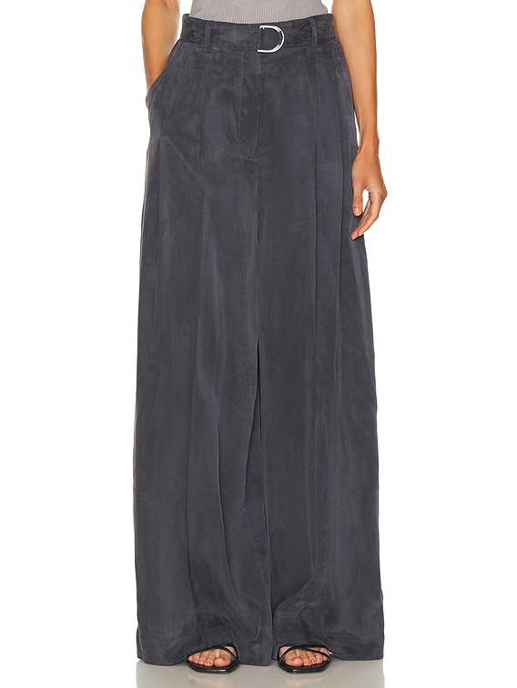Helmut Lang Wide Leg Trouser in Indigo | FWRD