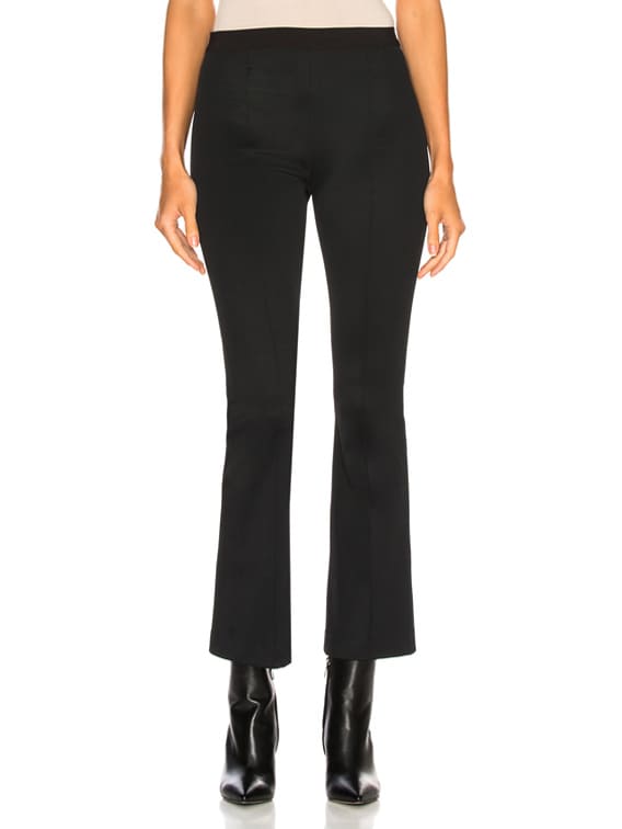 helmut lang cropped flare leggings