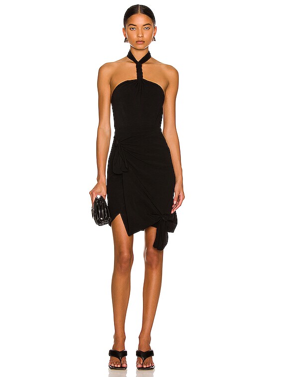 Helmut Lang Knot Mini Skirt in Black | FWRD
