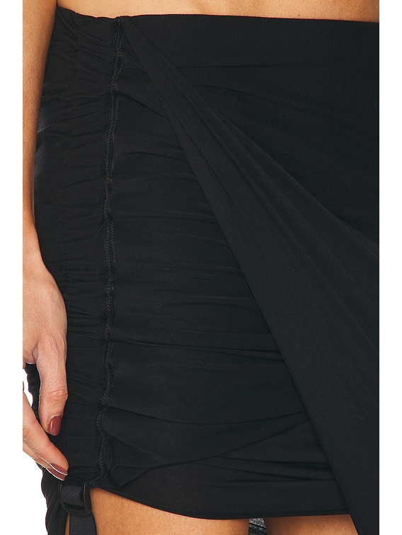 Helmut Lang Asymmetrical Skirt in Black | FWRD