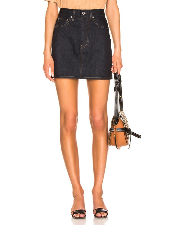 helmut lang denim skirt