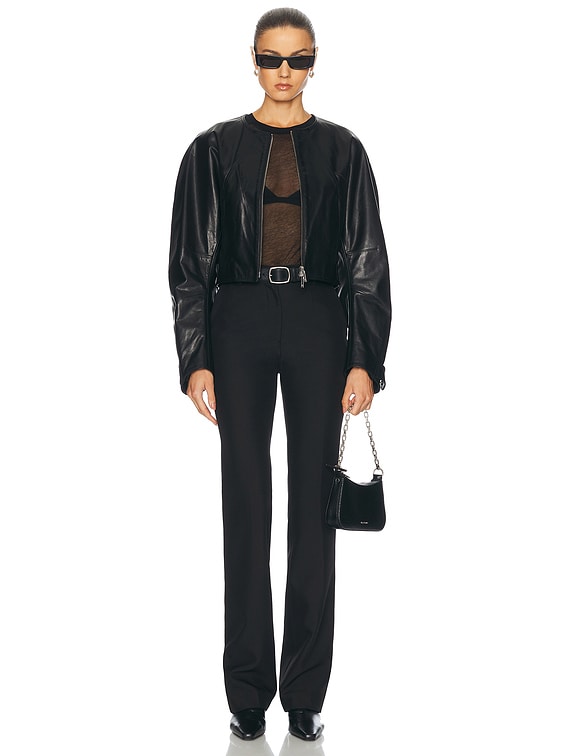 ヘルムートラング Helmut Lang Faux Leather Asymmetrical Top | WWW.HELMUTLANG.COM