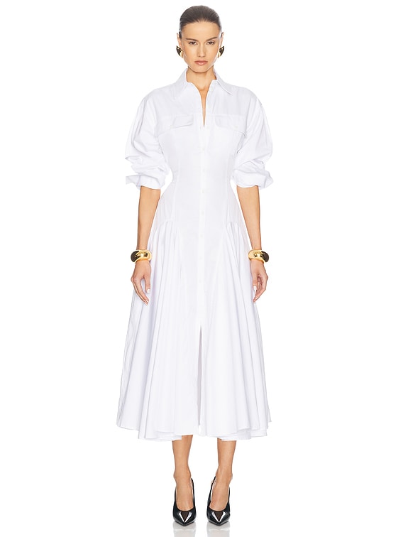 Godet Shirt Dress