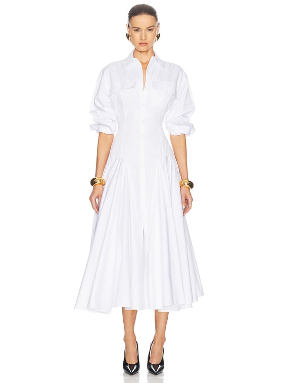 Godet Shirt Dress