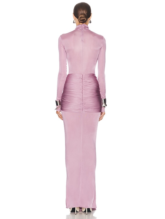 Slinky Jersey Sarong Maxi Dress