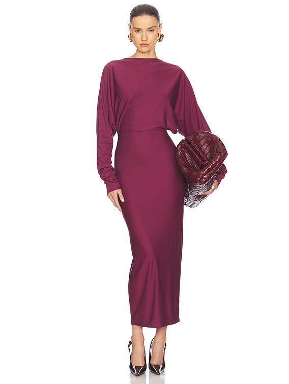 Matte Jersey Open Back Dress