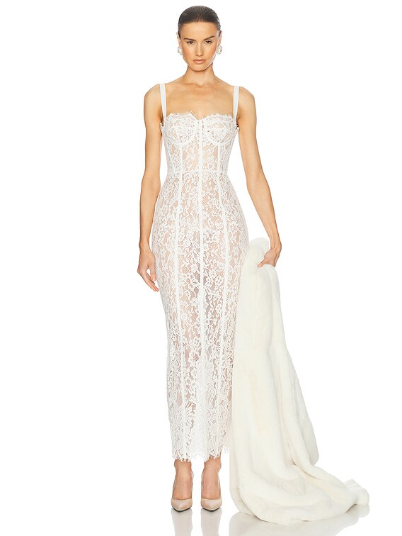 The Lace Column Dress