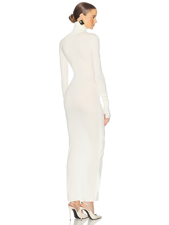 Helsa Oakleigh Maxi Knit Dress in Ivory - Size M