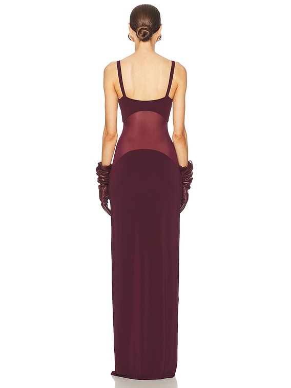 princess polly baby blue dress Quinceanera Dresses Unique Burgundy Round Neck Gold Lace Applique Long Prom Gown,Pd14855 main image 0