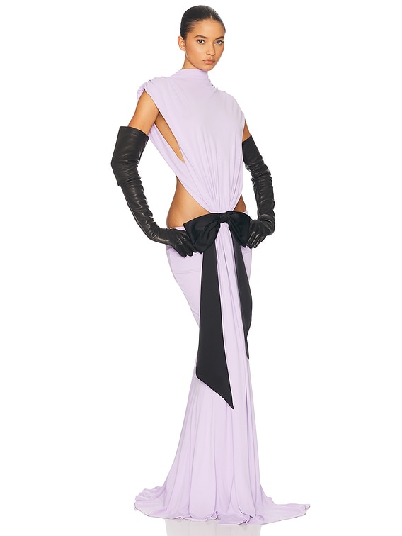 The Constantina Jersey Dress With Bow