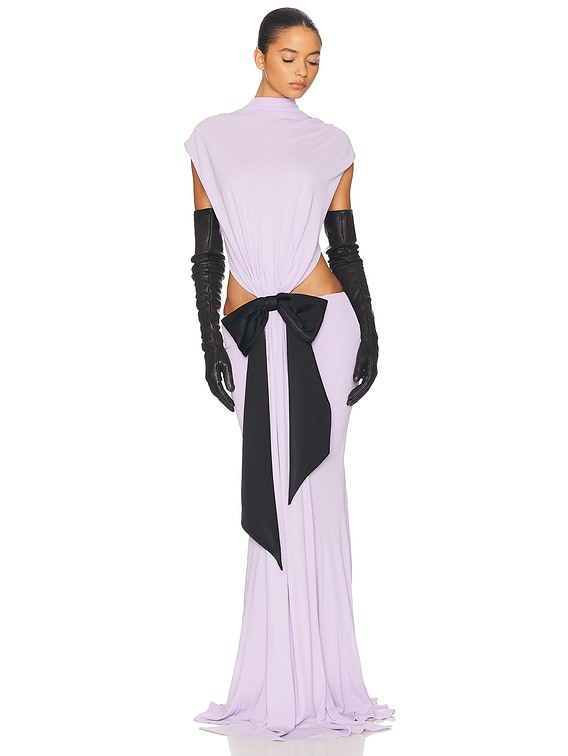 The Constantina Jersey Dress With Bow
