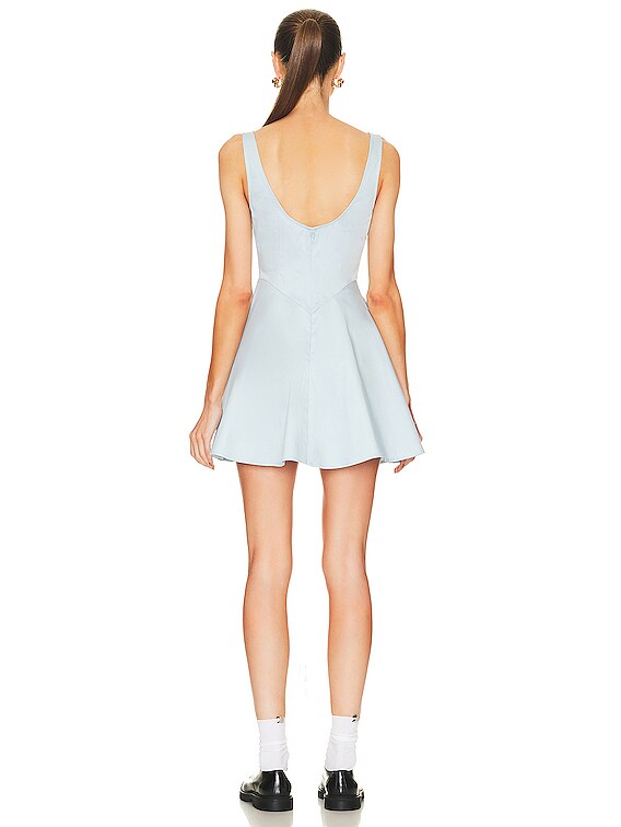 knee length dresses for ladies Marisa White/Nude / XL