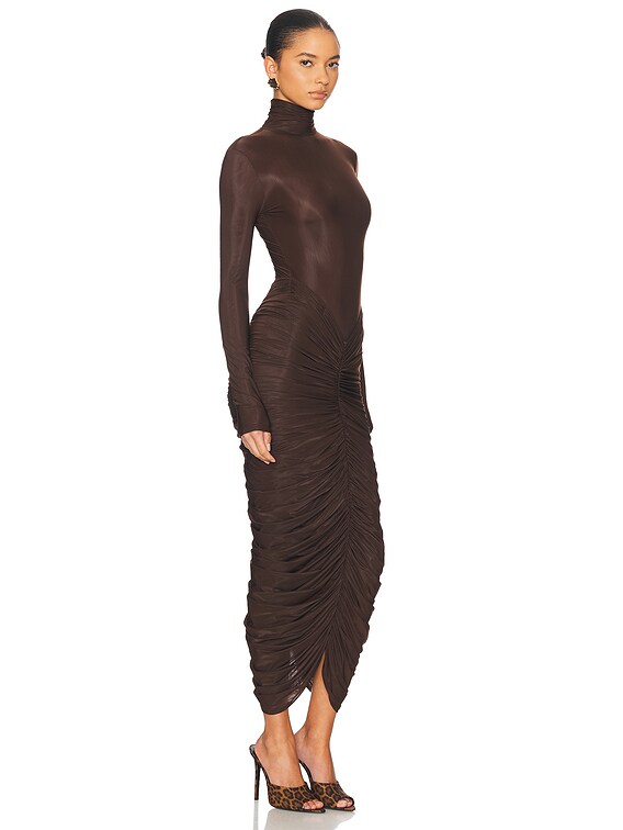 The Super Sheer Ruched Dress