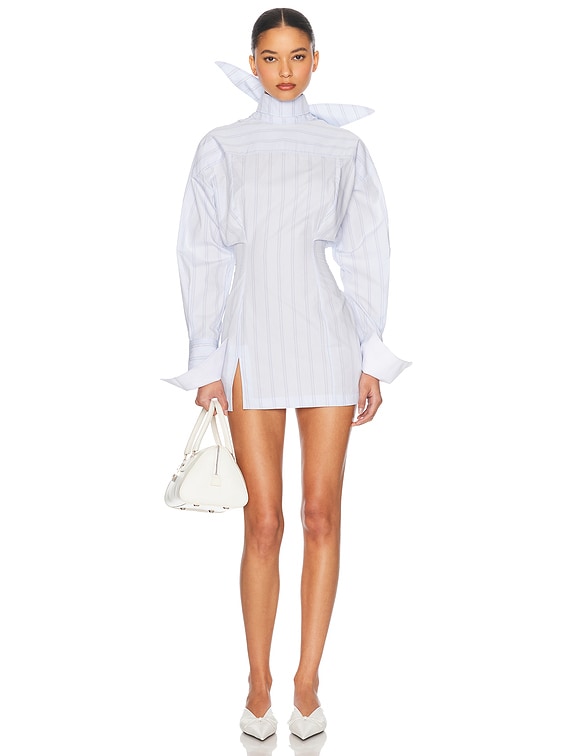 Stripe Poplin Shirt Dress