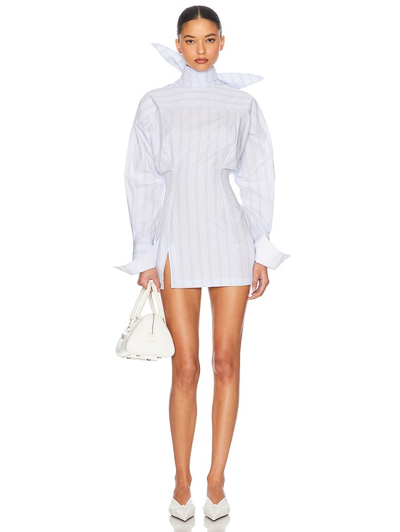 Stripe Poplin Shirt Dress