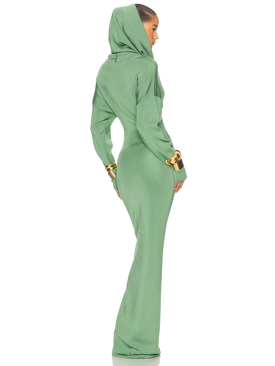 green emerald velvet dress Helsa Mini Dress