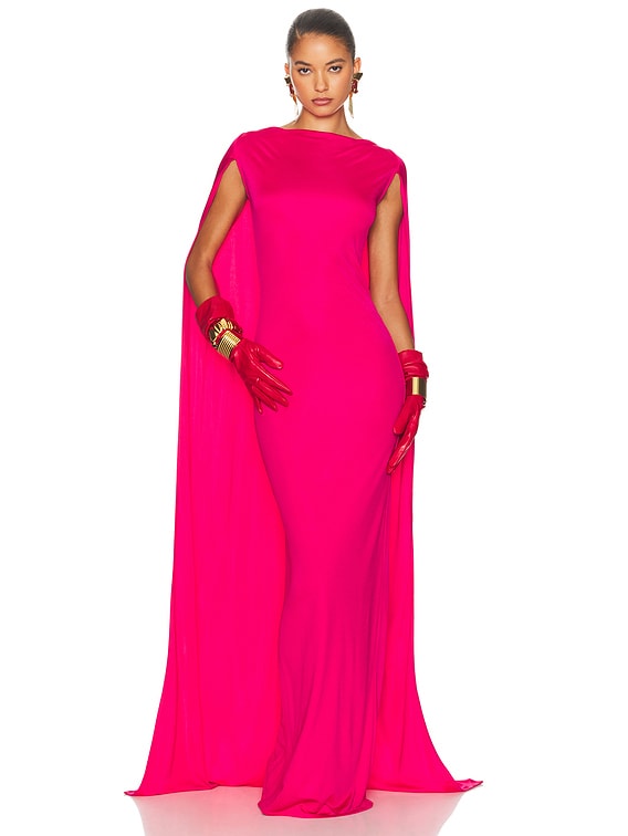 The Alva Caped Jersey Dress