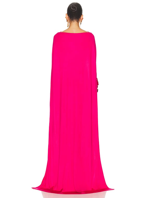 The Alva Caped Jersey Dress