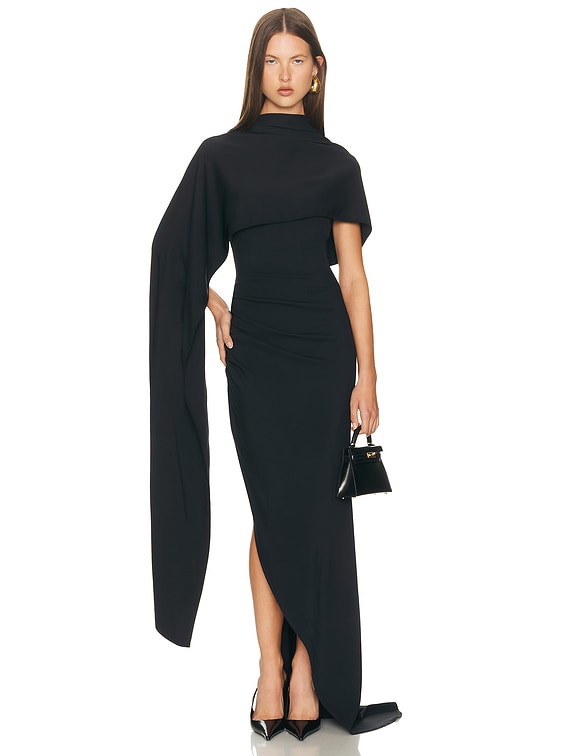 Helsa The Anastasia Gown in BLACK. Size Xs