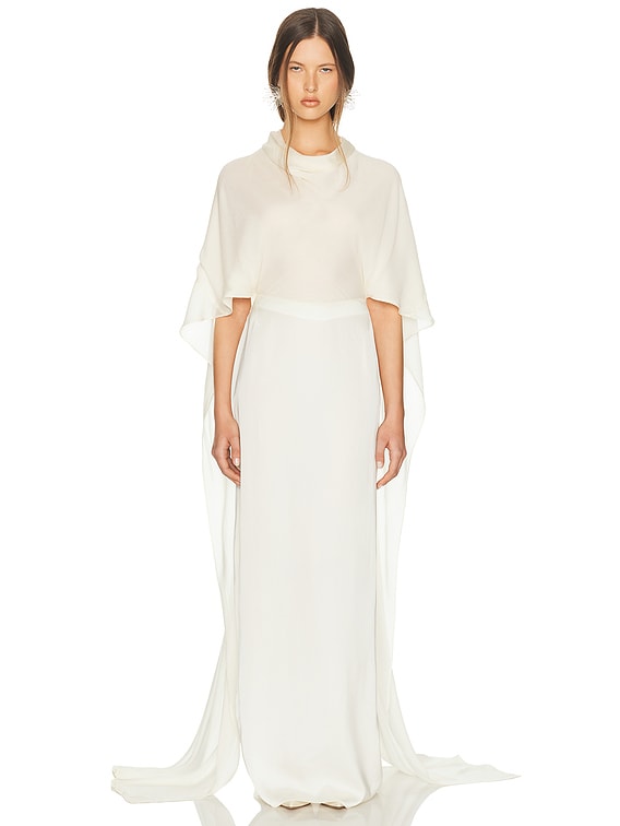 HELSA SCARF ドレス Helsa Mix Media Scarf Dress in Ivory | FWRD