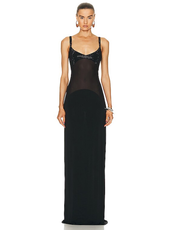 Helsa The Tilde Gown in Black | FWRD