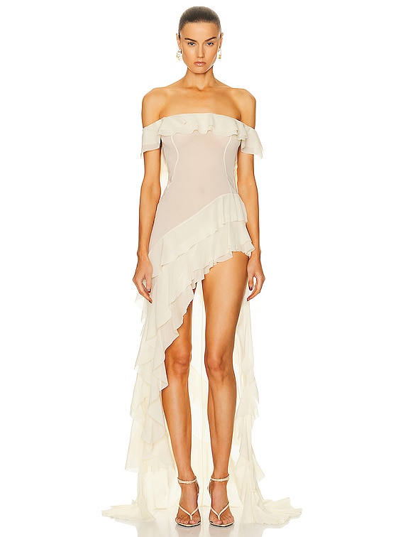 Helsa The Thea Gown in Ivory | FWRD