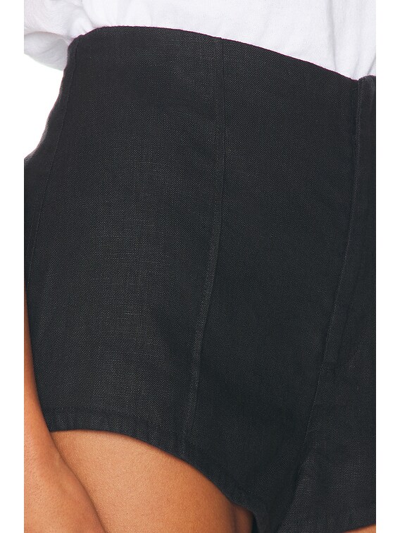 Washed Linen Micro Short