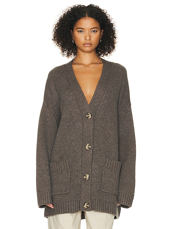 Helsa Tania Cardigan in Brown | FWRD