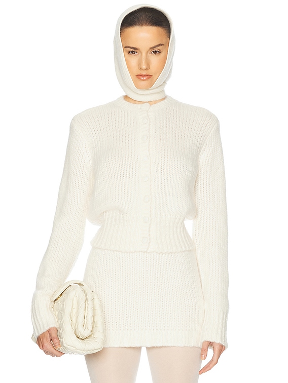 Helsa Annabelle Cardigan in Ivory | FWRD