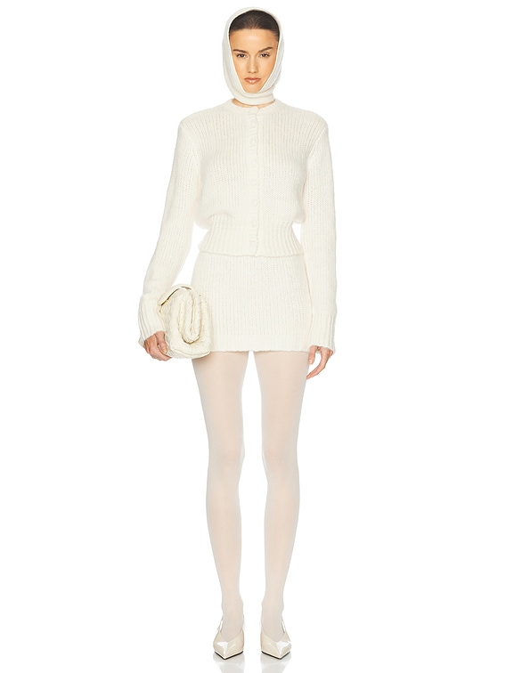 Helsa Annabelle Cardigan in Ivory | FWRD