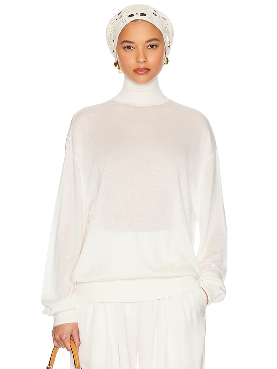 Helsa Madeira Turtleneck in Cream | FWRD