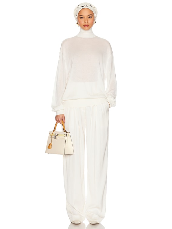 Helsa Madeira Turtleneck in Cream | FWRD