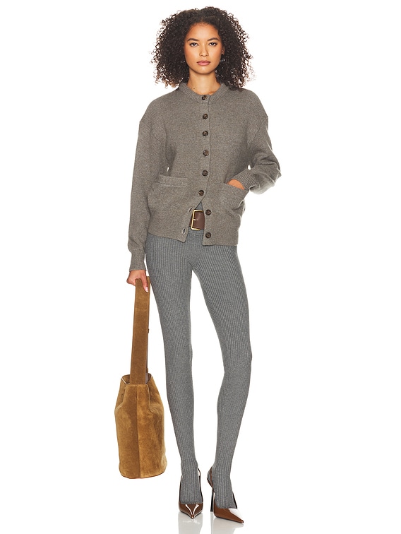 Helsa Denali Cardigan in Dark Marled Taupe | FWRD
